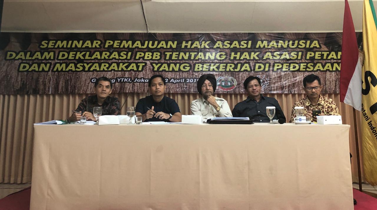 Bersama sama Mendorong Terwujudnya  Pengakuan Hak Asasi Petani Indonesia
