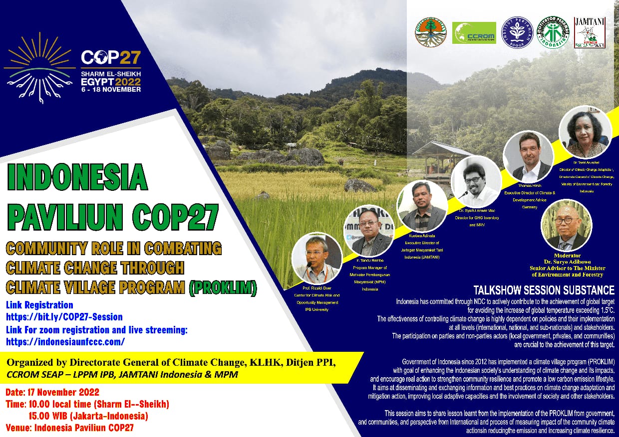 JAMTANI Presents at Egypt COP 27 Climate Summit November 6-18, 2022